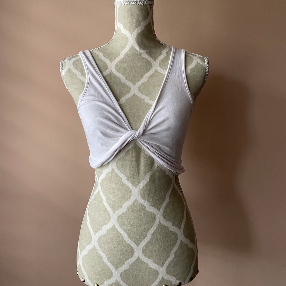 Basic white tank can be styled multiple ways